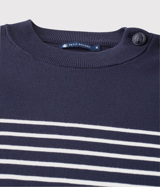 Seemannspullover blau SMOKING/weiss MARSHMALLOW