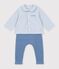 Baby-Set aus Baumwolle mit Bruststickerei und Vichy-Muster vielfarbig
