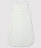 Baby-Schlafsack aus Rippstrick weiss MARSHMALLOW/grau GRIS/ MULTICO
