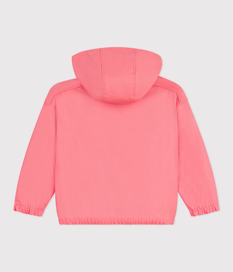 Kinder-Jacke aus einfarbigem PU rosa