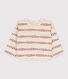 Langärmeliges gemustertes Baby-T-Shirtaus Baumwolle