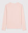 Eng anliegendes T-Shirt mit Rundhalsausschnitt aus Baumwolle für Damen rosa SALINE