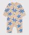 Langer Baby-Overall aus Baumwolle mit Sternmotiv beige/vielfarbig