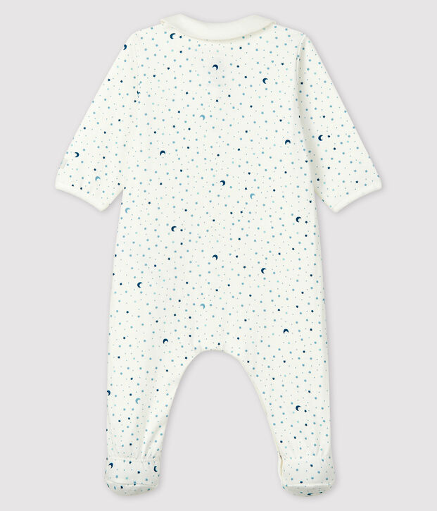 Baby-Strampler mit Sternen-Motiv aus Doppeljersey f&uuml;r Jungen weiss/vielfarbig