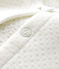 Baby-Cardigan aus Doppeljersey für Mädchen weiss MARSHMALLOW