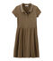 Kleid der Frau inspiriert das klassische polo braun SHITAKE