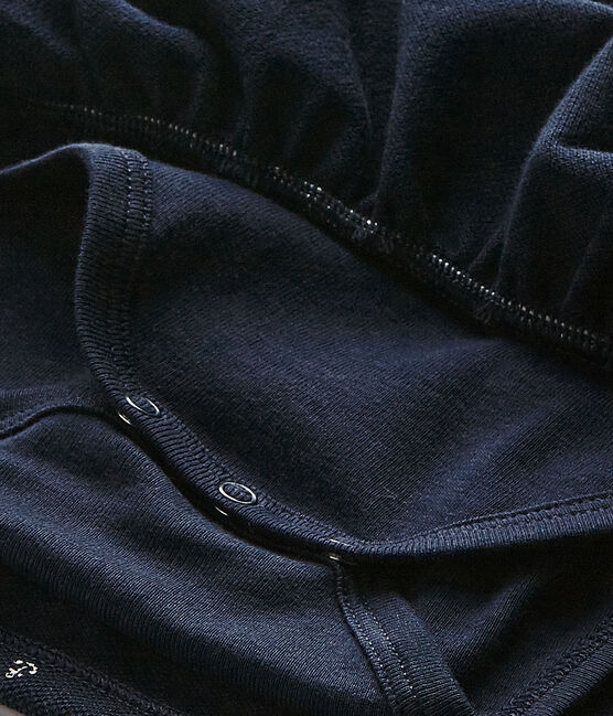 Baby Mädchen Kleid blau SMOKING/weiss FETA