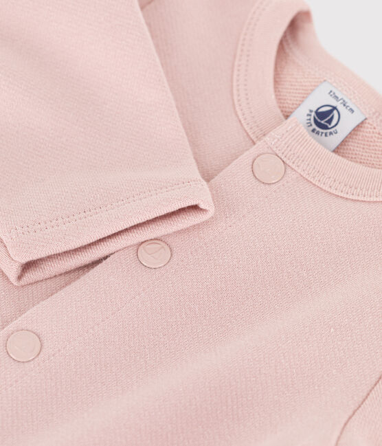 Baby-Cardigan aus Molton rosa SALINE