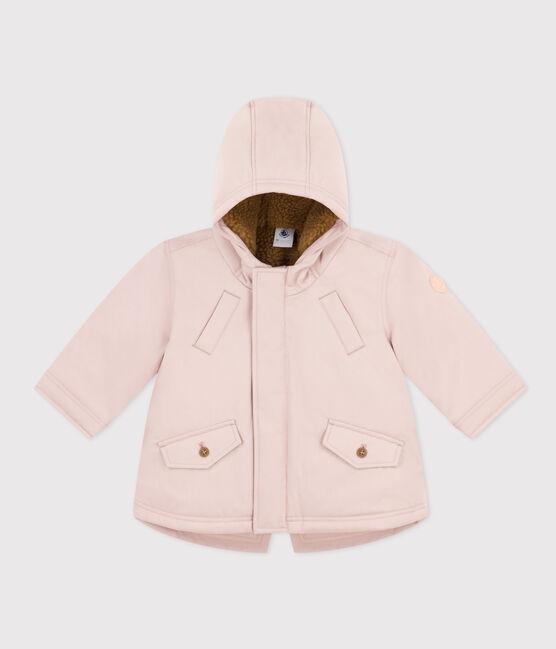 Babyparka mit Sherpafutter. rosa SALINE