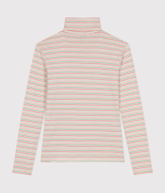 Damen-Rollkragenshirt "L'Iconique" aus Baumwolle weiss AVALANCHE/ MULTICO