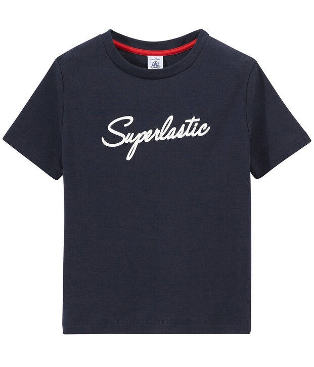 Jungen-T-Shirt mit Motiv blau