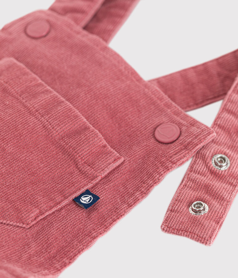 Kinder-Latzkleid aus Fein-Cord f&uuml;r M&auml;dchen rosa ROSEWOOD