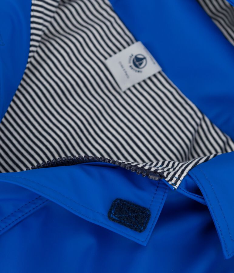 KLASSISCHE KINDER-REGENJACKE AUS RECYCELTEM MATERIAL blau