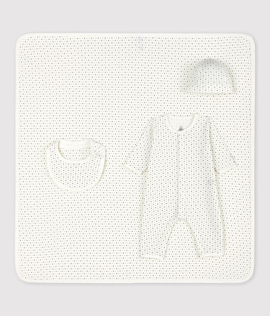 Baby-Geschenk-Set aus Bio-Baumwolle in Weiß und mit Sternen-Motiv variante 1