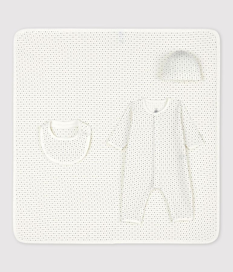 Baby-Geschenk-Set aus Bio-Baumwolle in Wei&szlig; und mit Sternen-Motiv vielfarbig