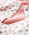 3-teiliges Baby-Set aus Rippstrick für Mädchen weiss MARSHMALLOW/weiss MULTICO