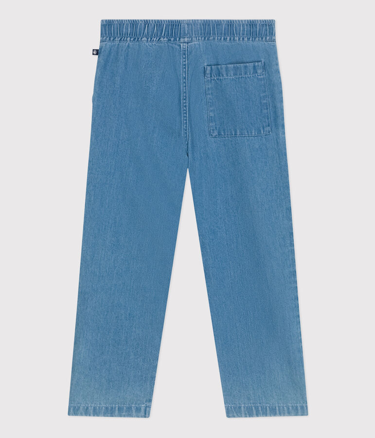 Gerade geschnittene Hose aus leichtem Denim Kinder/Jungen blau