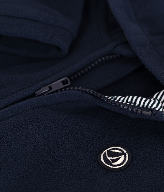 Baby-Sweatshirt aus Polar-Fleece blau SMOKING