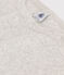 T-Shirt L’ICONIQUE aus Baumwolle mit rundem Ausschnitt für Damen grau BELUGA CHINE
