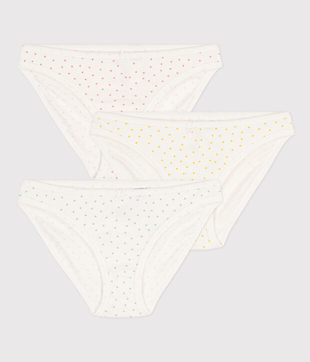 3er-Set Slips aus Baumwolle f&uuml;r Damen vielfarbig