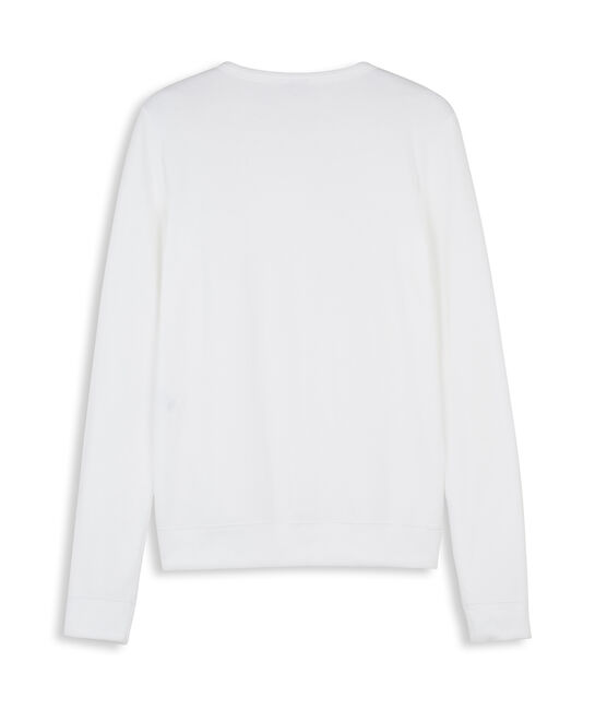 Damen-Cardigan weiss ECUME