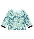 Gemusterter baby-strick-cardigan mädchen