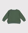 Baby-College-Jacke aus gestepptem Doppeljersey grün CROCO