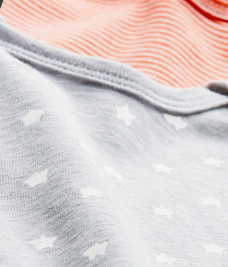 Baby-Jungen-Kurzarmbodys im 2er-Set weiss LOT