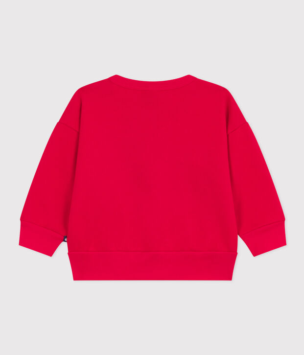 Baby-Sweatshirt aus Molton rot