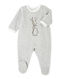 Bedruckter Unisex-Baby-Strampler aus Velours-Frottier