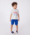Kurzärmeliges Kinder-T-Shirt aus bedruckter Baumwolle grau BELUGA CHINE