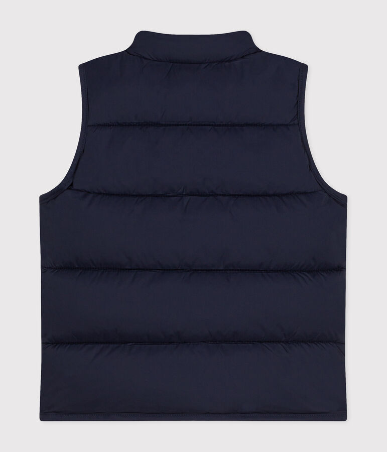 &Auml;rmellose Baby-Steppweste blau