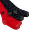 Set aus 2 Kinder-Strumpfhosen für Mädchen blau SMOKING/rot TERKUIT