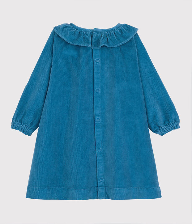 Baby-Kleid aus Cord f&uuml;r M&auml;dchen blau