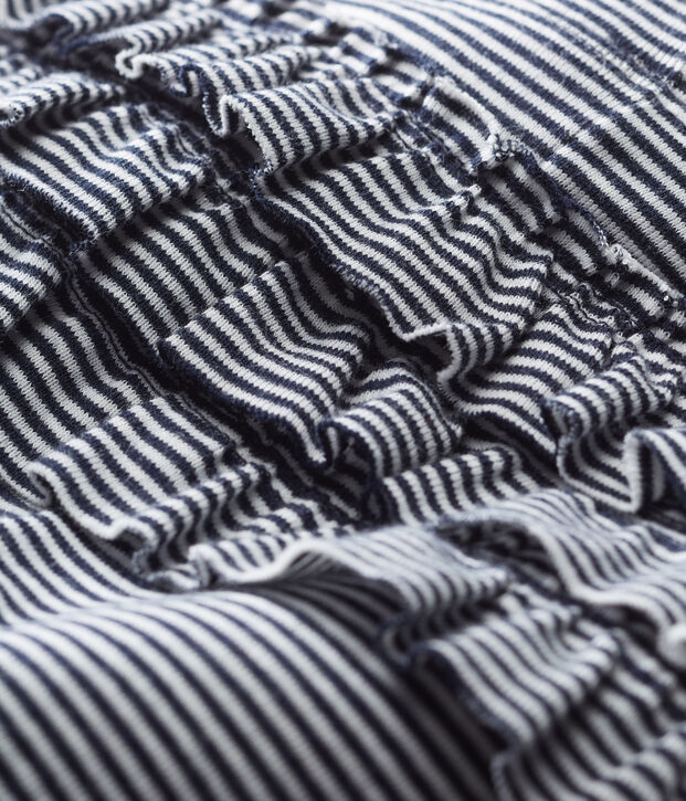 Baby-leggings mit ringelstreifenmuster m&auml;dchen blau/weiss