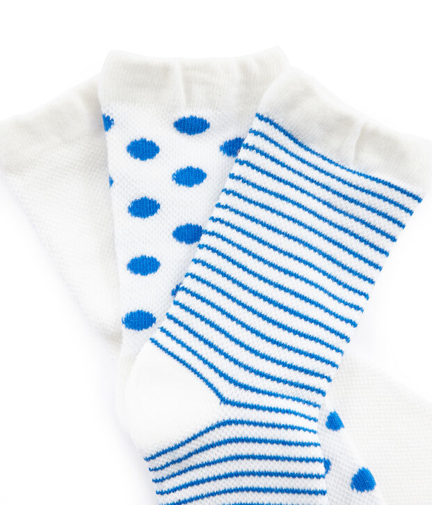 Set aus 3 Paar Kinderstr&uuml;mpfen M&auml;dchen vielfarbig