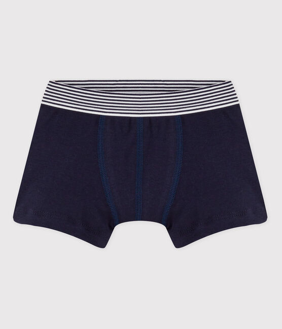 Baumwoll-Boxershorts für Jungen blau SMOKING