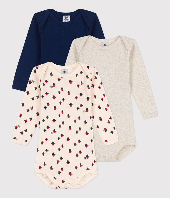 3er-Set langärmelige Baby-Bodys aus Baumwolle variante 1