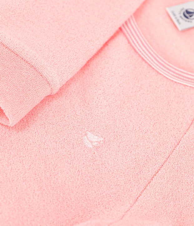Kinderpyjamas aus Frottee rosa