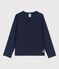 Langärmeliges T-Shirt für Mädchen / Jungen blau SMOKING