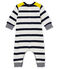 Baby-labgoverall mit seemannsstreifen jungen weiss MARSHMALLOW/blau SMOKING