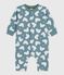 Langer Baby-Overall aus Baumwolle mit Eisbär-Motiv grau GOBELIN/ MULTICO