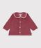 Lang&auml;rmelige Baby-Bluse aus einfarbigem Feincord rosa