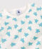 Kinder-Kurzpyjama aus Baumwolle weiss MARSHMALLOW/weiss MULTICO