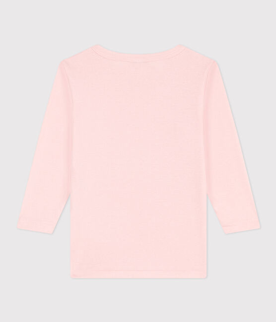 Langärmeliges T-Shirt aus Baumwolle für kleine Mädchen rosa MINOIS