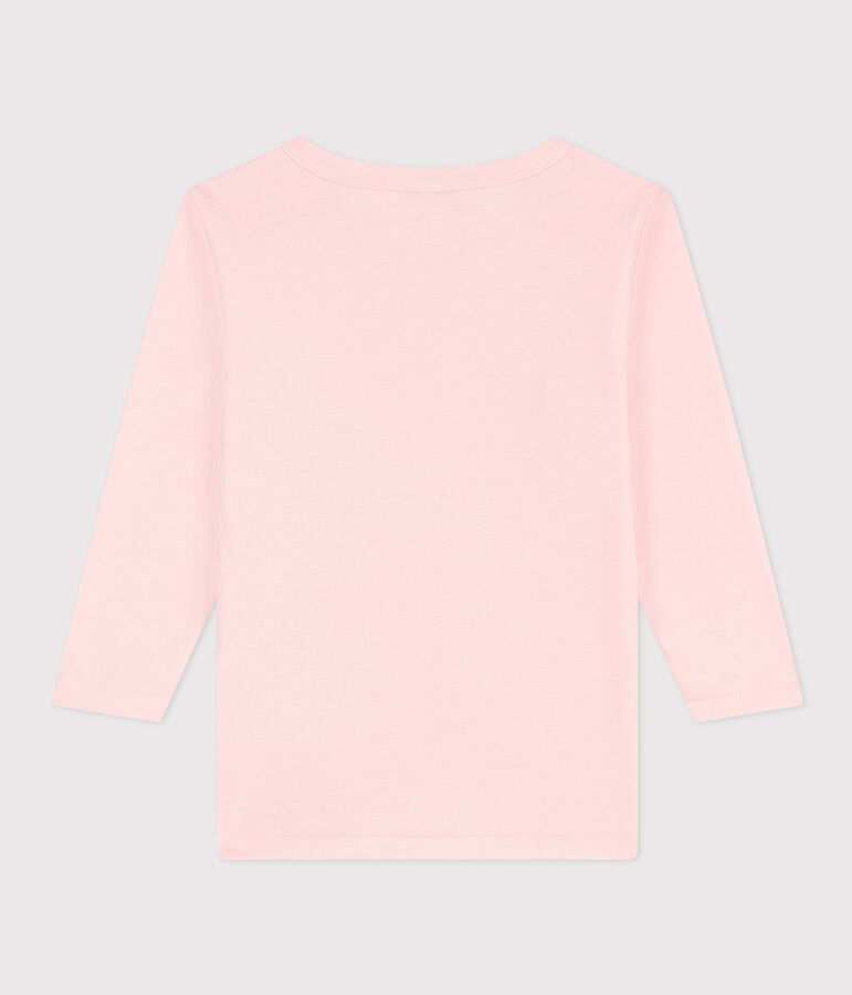 Lang&auml;rmeliges T-Shirt aus Baumwolle f&uuml;r kleine M&auml;dchen rosa MINOIS