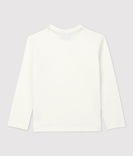 T-Shirt aus Bio-Baumwolle für Mädchen und Jungen weiss MARSHMALLOW
