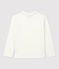 T-Shirt aus Bio-Baumwolle für Mädchen und Jungen weiss MARSHMALLOW