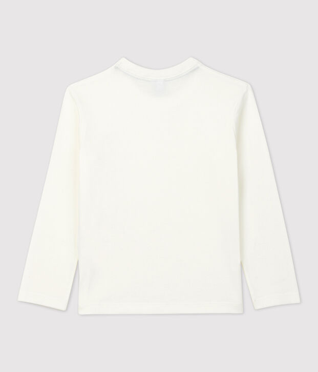 T-Shirt aus Bio-Baumwolle f&uuml;r M&auml;dchen und Jungen weiss