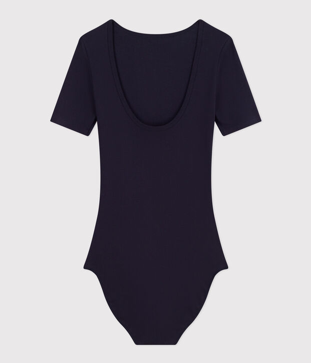 Damenbody aus Baumwolle und Elastan. SMOKING